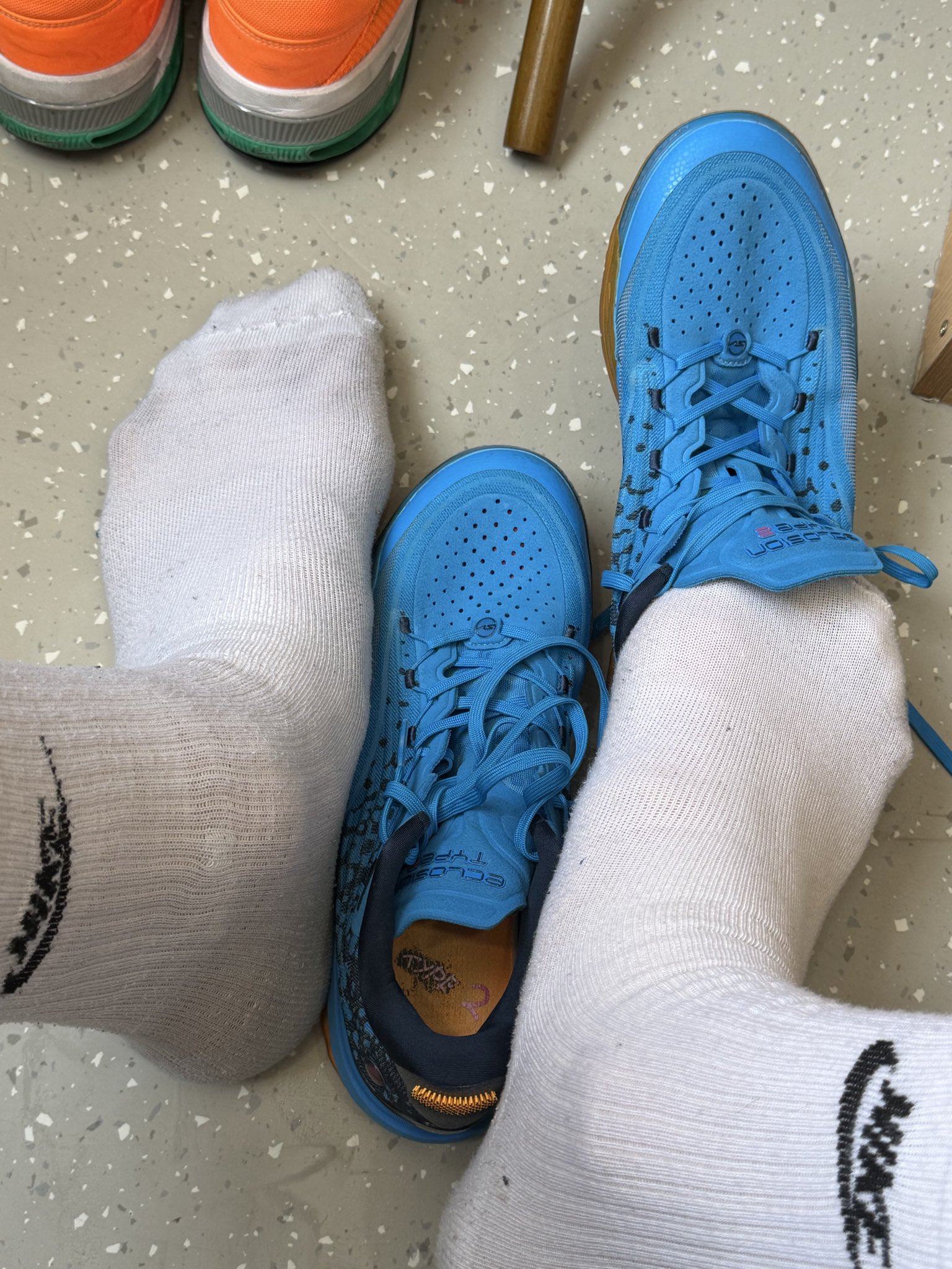 My foot vs. a size 9.5 shoe. 👣😂 Sometimes I forget how big size 22 really is until I see comparisons like this. #Size22 #GiantLife https://patreon.com/Alphabigman22?utm_medium=unknown&utm_source=join_link&utm_campaign=creatorshare_creator&utm_conte