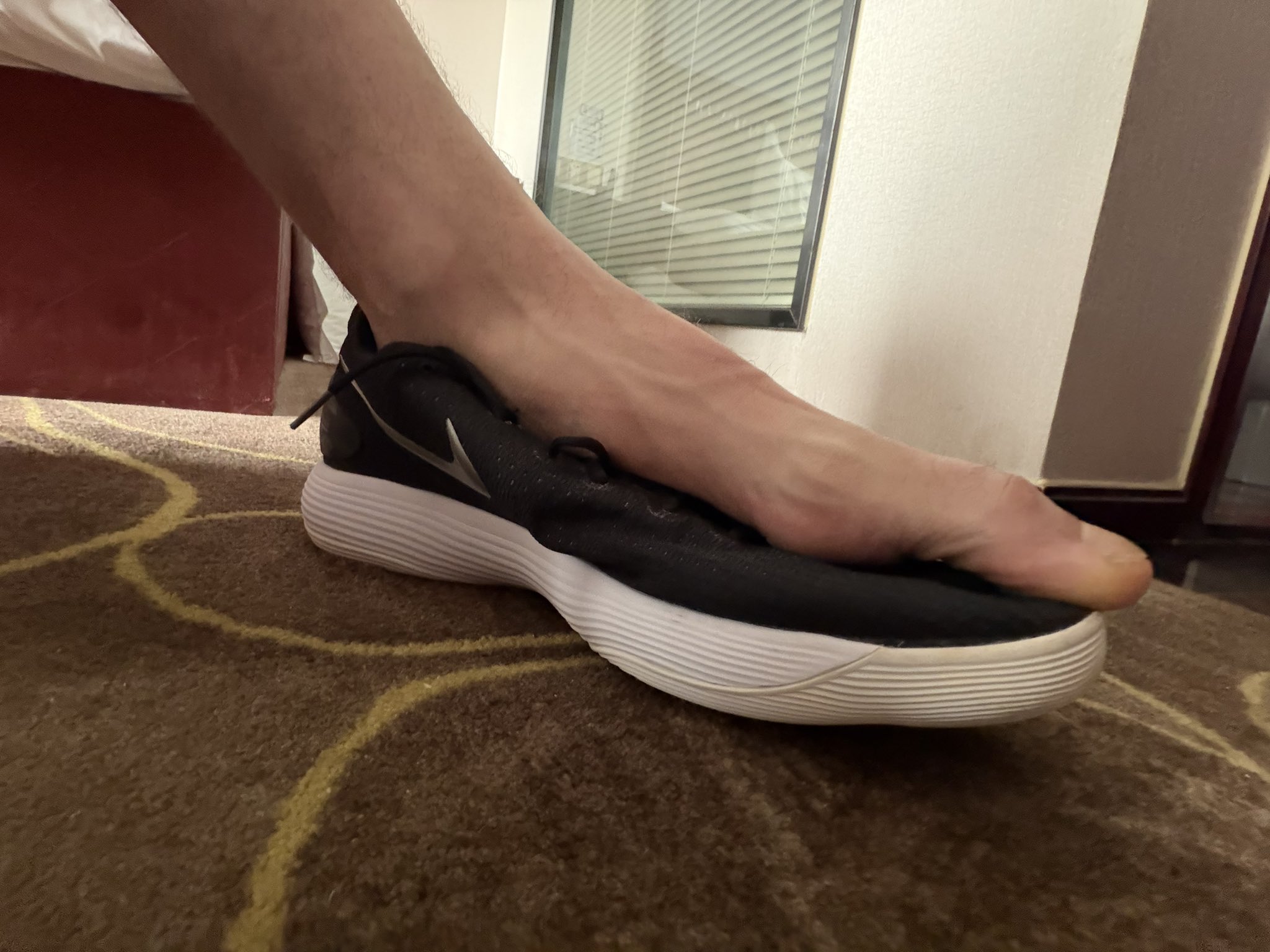 Size 22 problems: even the comparison shoe looks tiny. https://www.patreon.com/posts/used-black-shoes-157547043?utm_medium=clipboard_copy&utm_source=copyLink&utm_campaign=postshare_creator&utm_content=join_link Looking for the next owner of these size 22