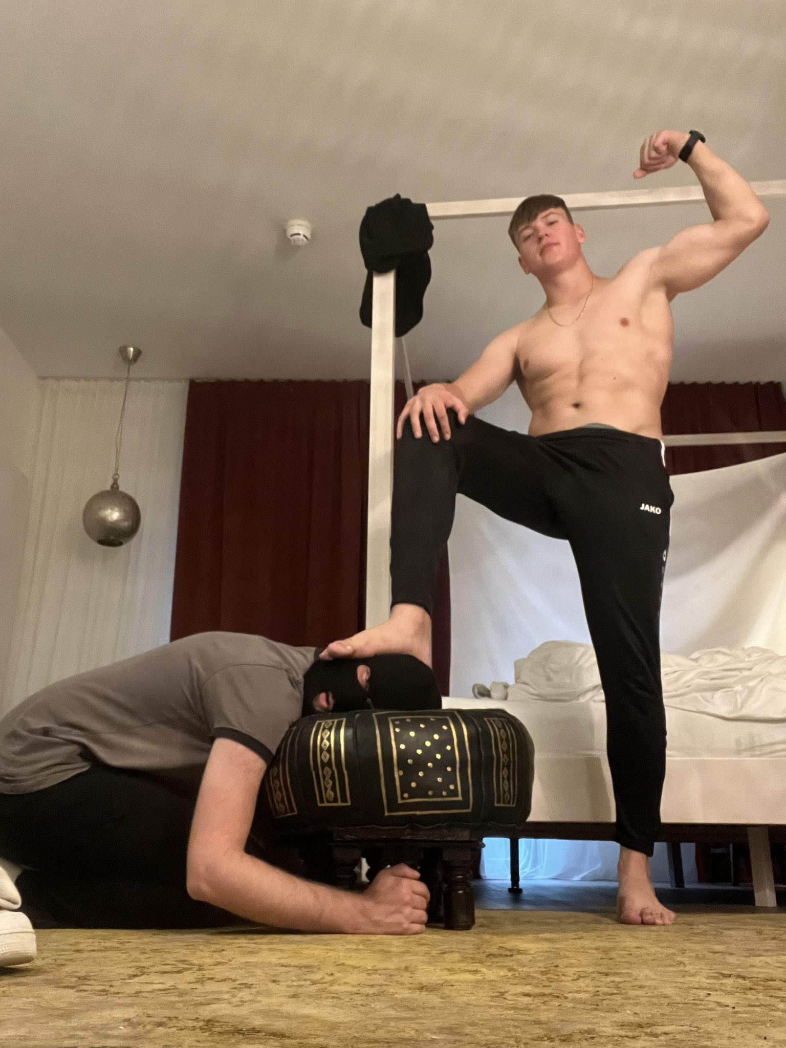 I destroyed this slave today. Full video on http://onlyfans.com/bacherhot😈🤑 