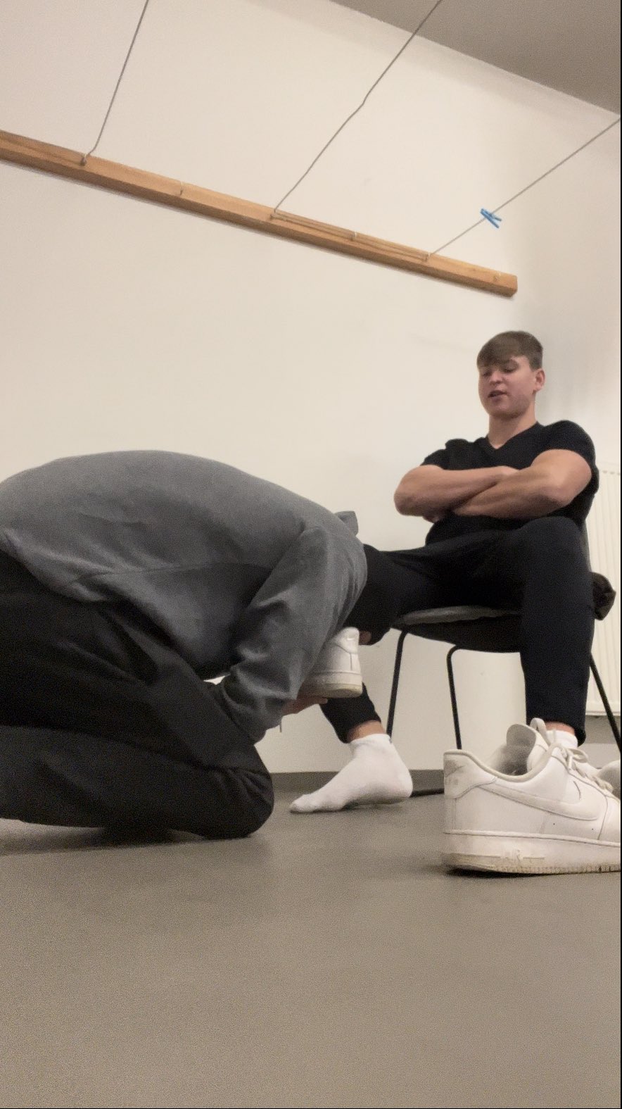 Shoe and sock sniffing video on🤑 http://onlyfans.com/bacherhot😈 