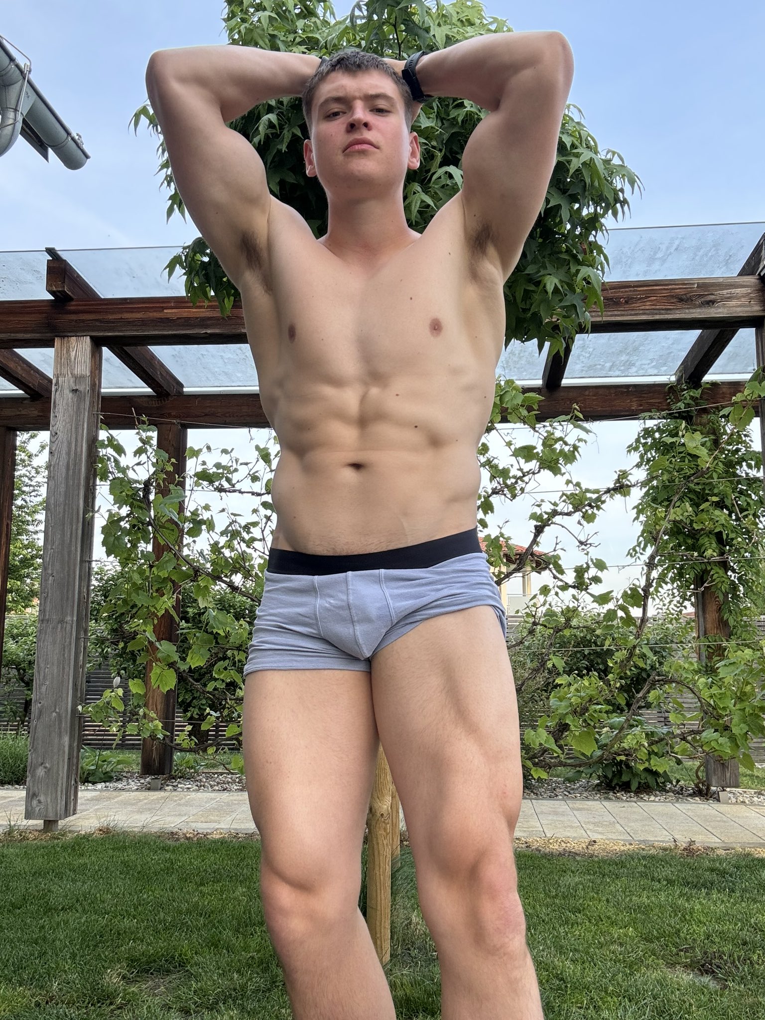 Hairy pits and my bulge are powerful tools to empty your wallet🤑 😈 Subscribe your alpha on http://onlyfans.com/bacherhot 😈 