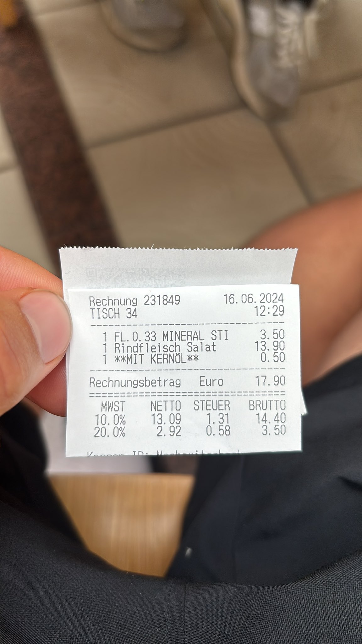 Late morning snack needs to be covered... round it up to 20€🤪 