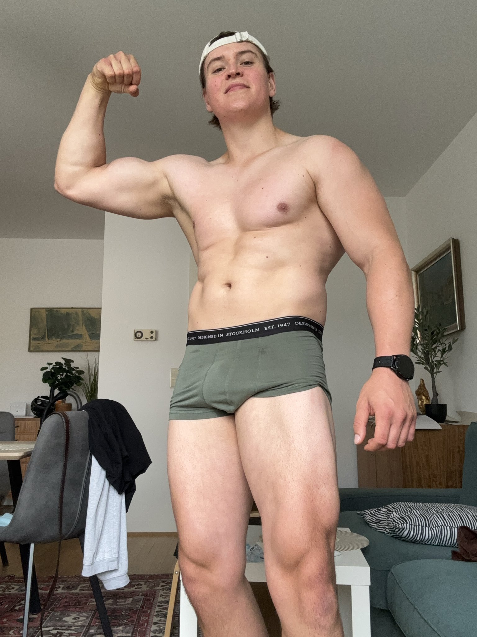 pumped and sweaty 