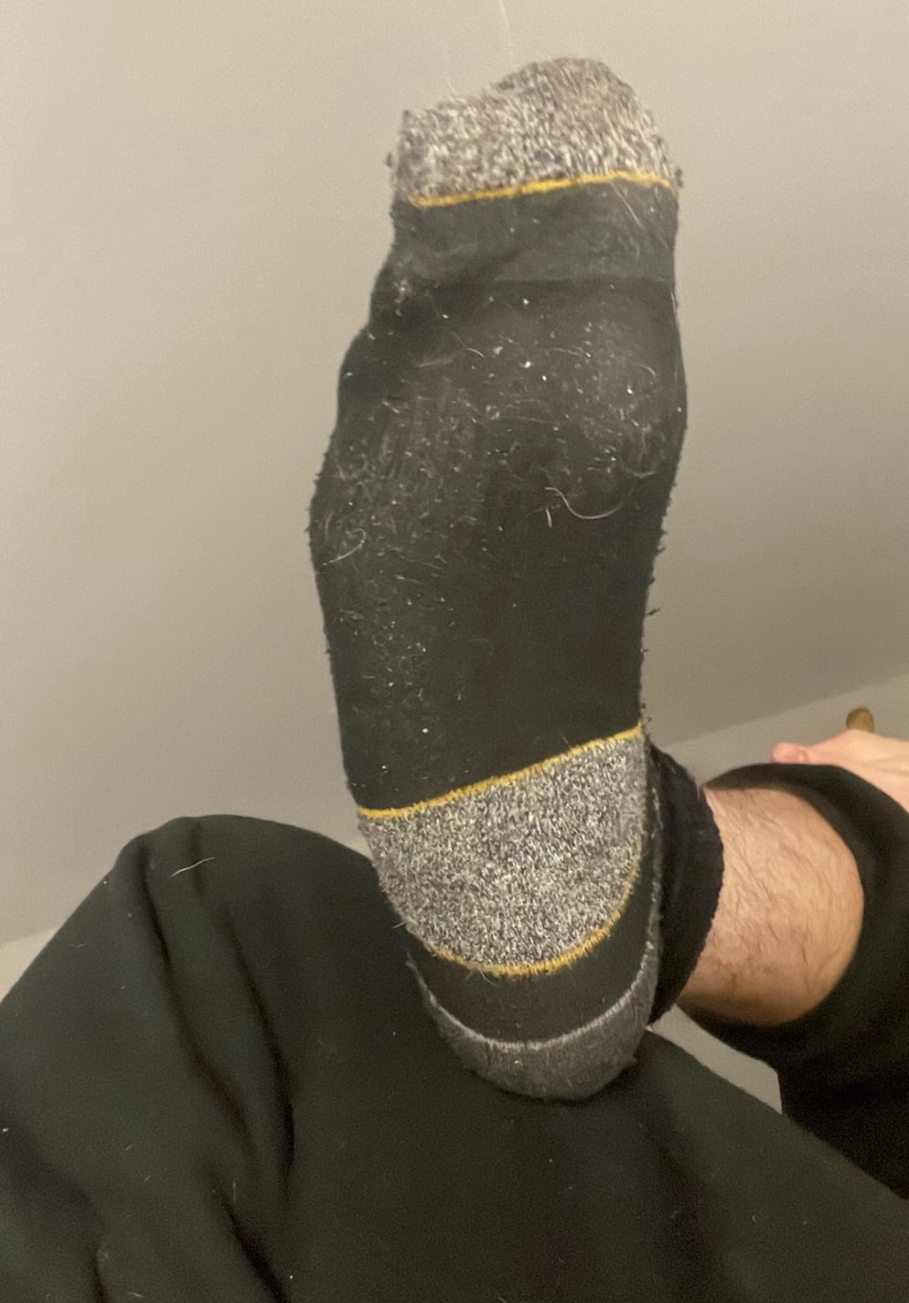Not even the biggest socks I can find fit my massive feet right haha 