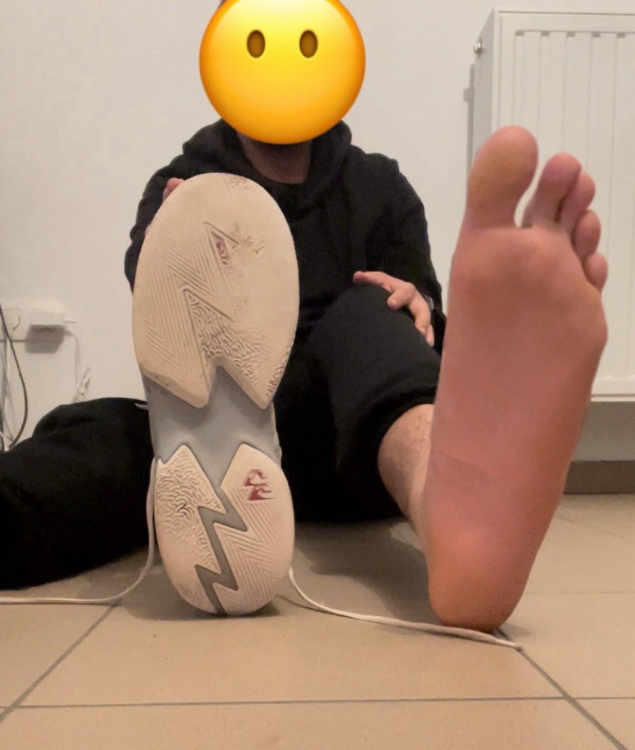 No wonder these basketball shoes have gotten so damn tight on me overtime. My foot’s bigger than the actual shoe 😂 