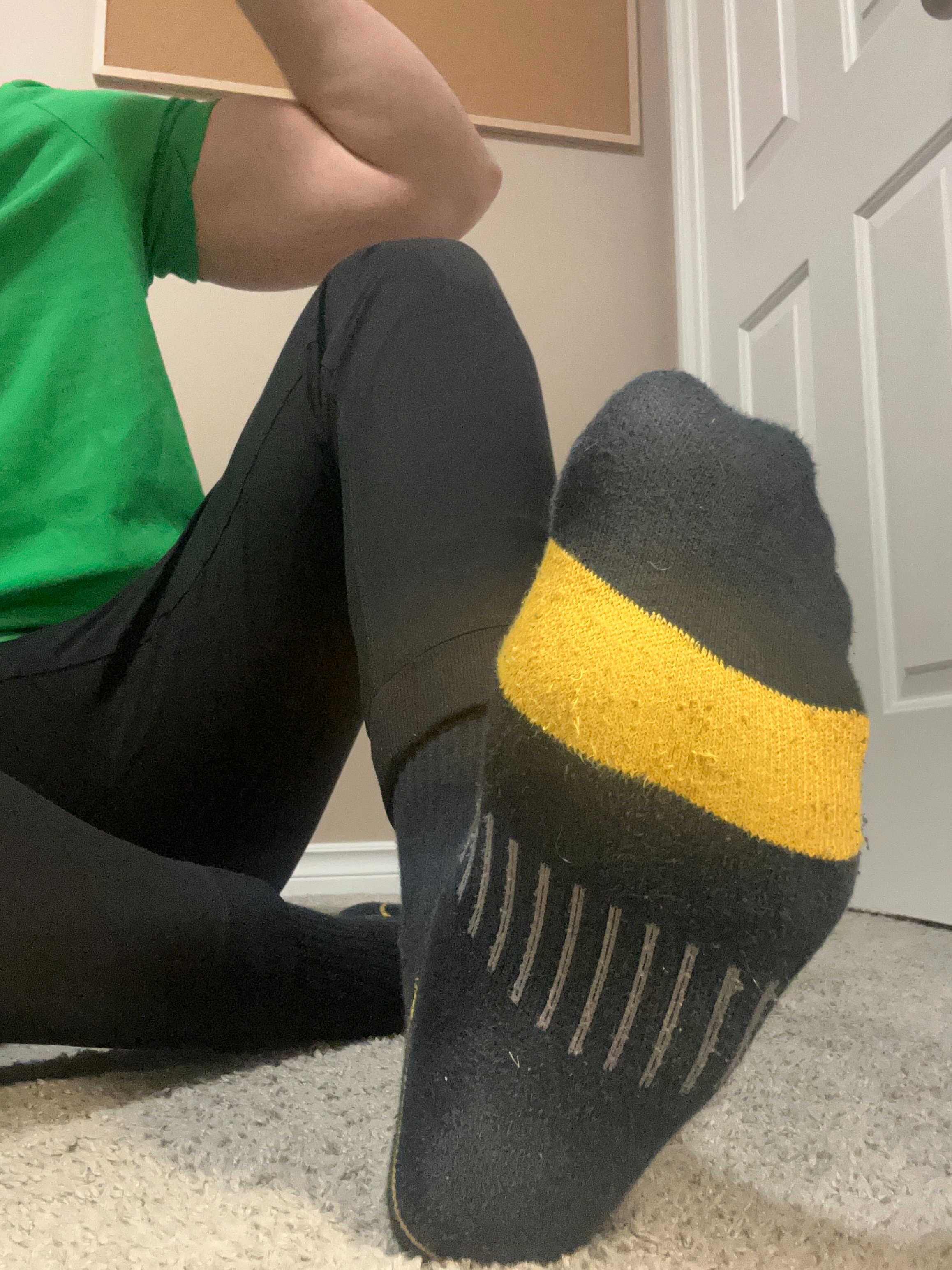 Does anyone like to buy sweaty stinky socks? Been wearing them for a week now at the gym. Tonight only, make me an offer! First one to make an offer, no matter the amount, gets them. 