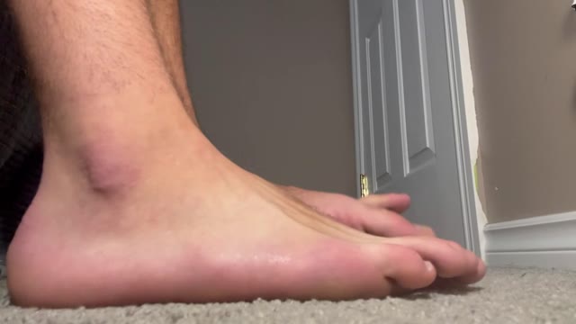If you look closely you can see my sweat glistening on the sides of my feet. Would you lick it off? 