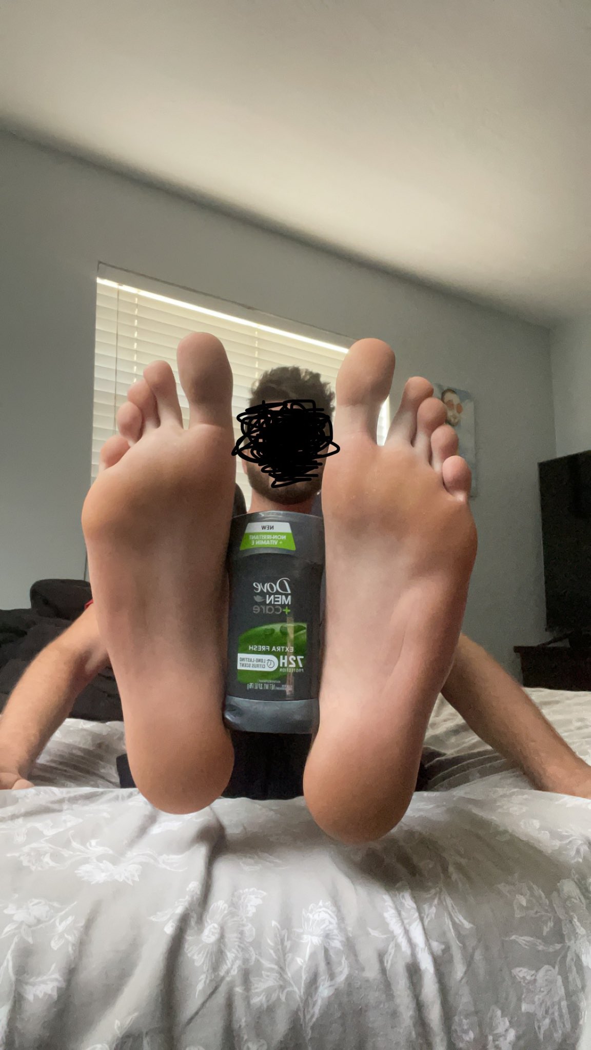 profile picture now posted here - look how I dwarf that stick of deodorant 🦶😌
