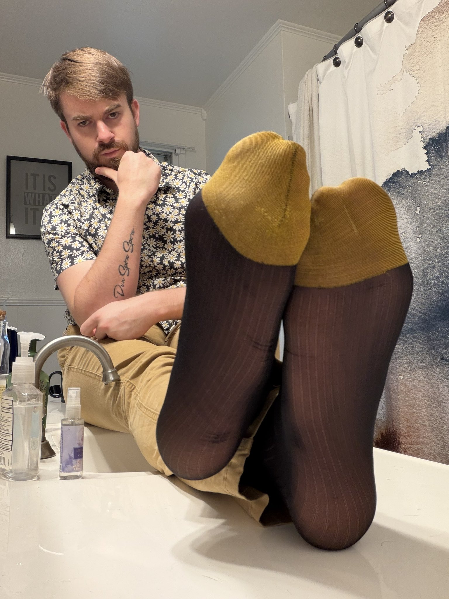 Up close and personal with the ultimate debt collector.   Open your banking app and pray I let you keep the lights on while you drool over my socks. #findom #alphasoles #socklosers #debtcollector #paytoobsess