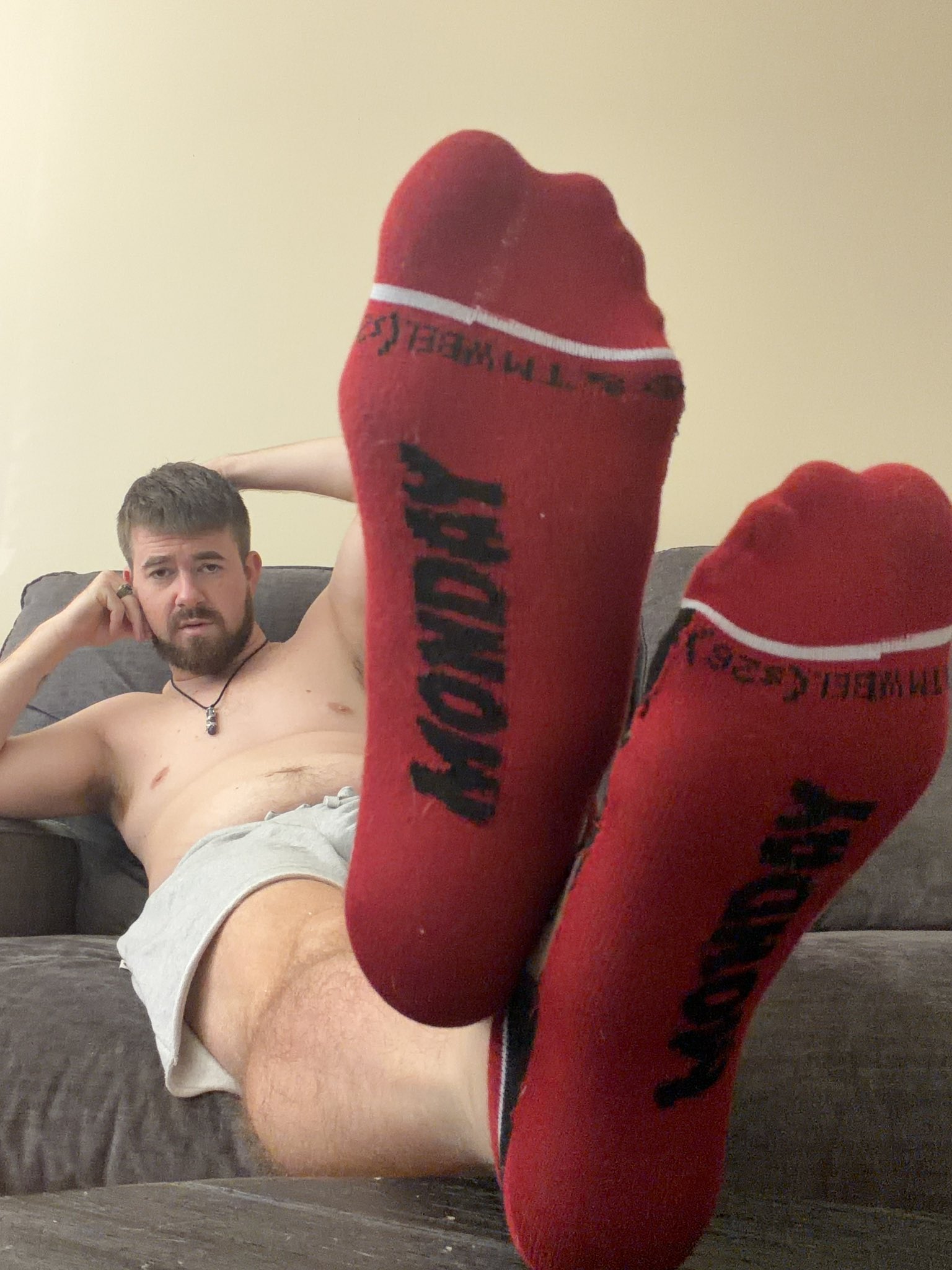 The last of my horror socks series! Taking a bit of a break. See ya soon boyz #findom