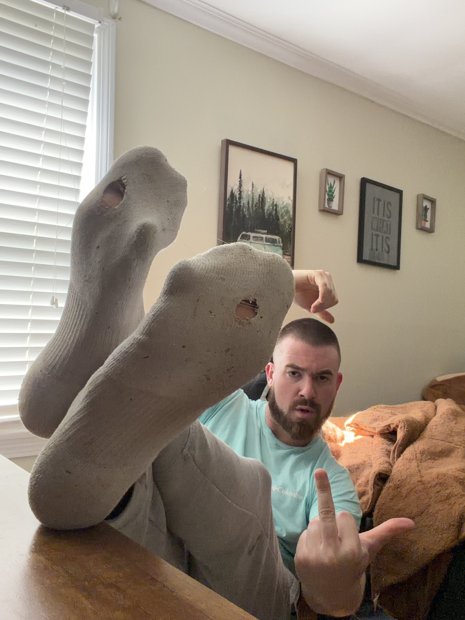 Hmmm 🤔 should I sell these socks? Who’s gonna buy?