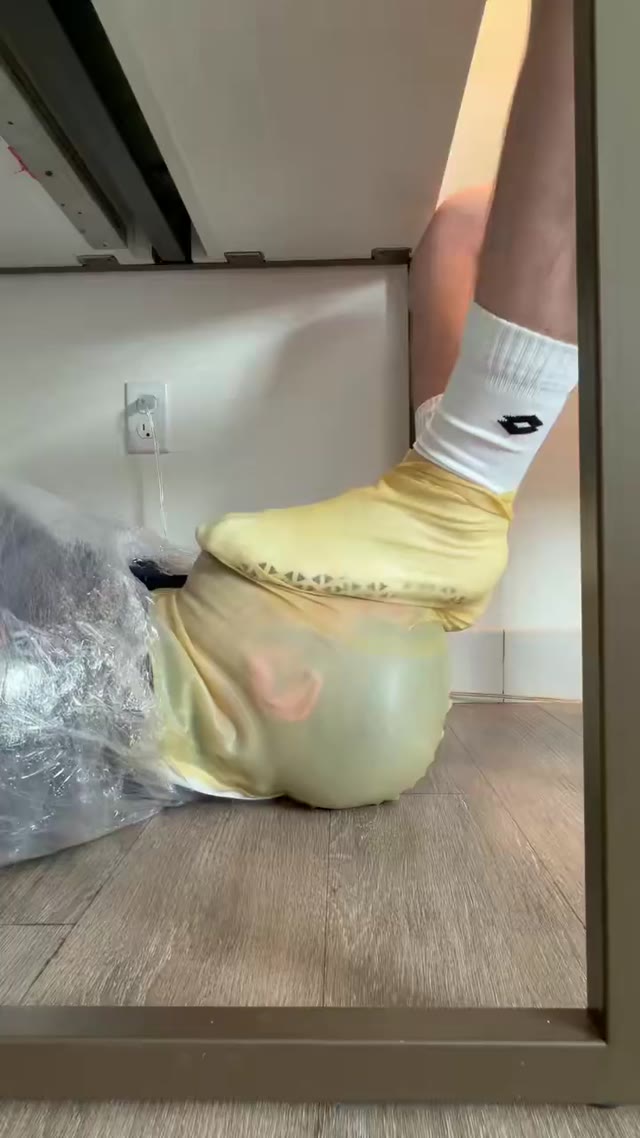 Smothered twerp! Grippy socks so you can’t escape my alpha scent 👊🏻🦶🏻